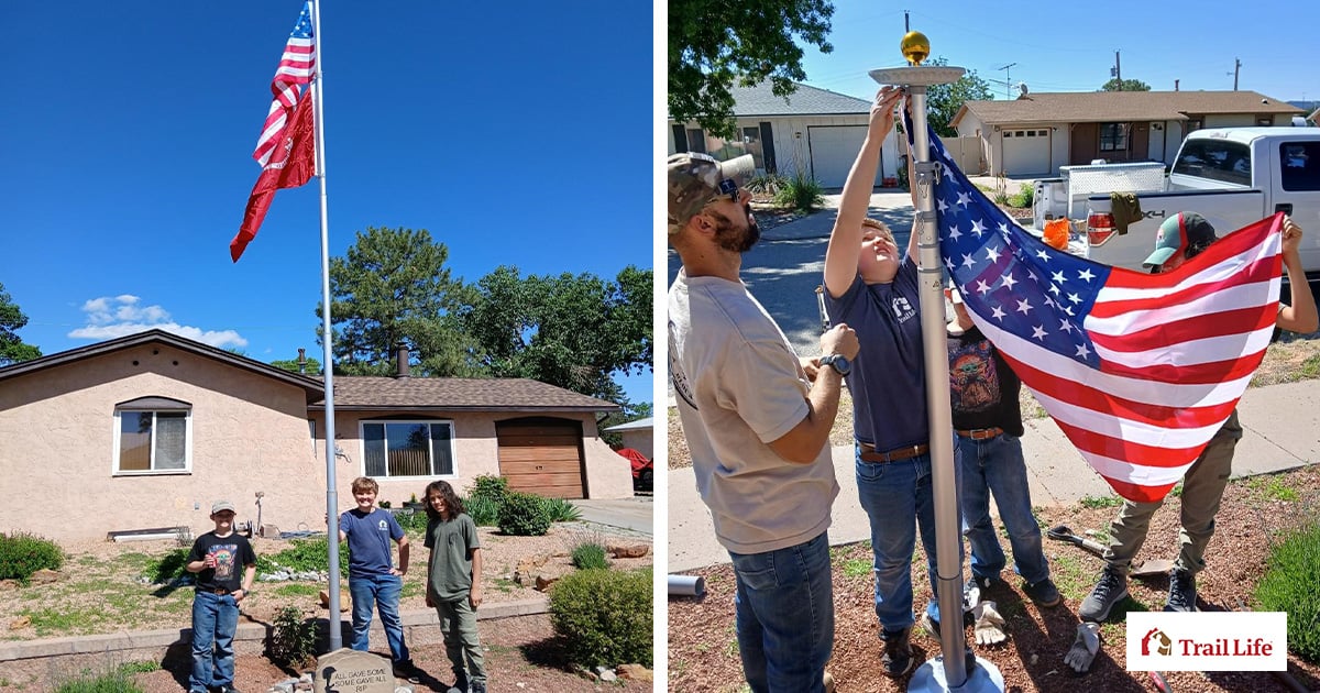 A Rose for Texas, a Flag for a Hero: Trailmen Honor a Marine’s Legacy
